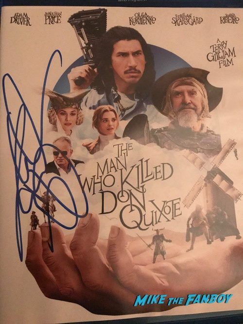The man who killed Don Quixote signed autograph poster