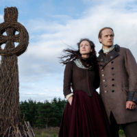 Caitriona Balfe as Claire Fraser and Sam Heughn as Jamie Fraser - Outlander Season 5