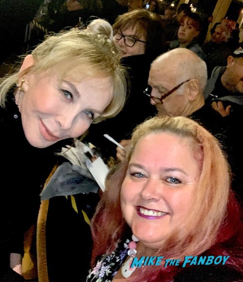 trudie tyler with fans 