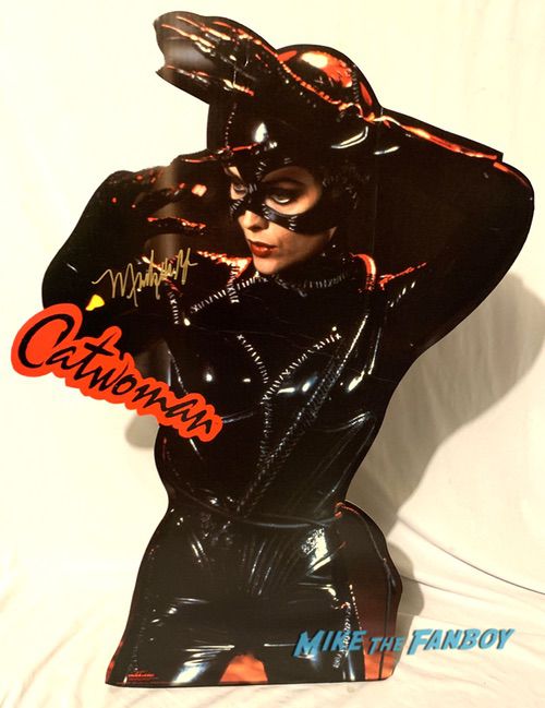 Michelle Pfeiffer signed autograph catwoman standee batman returns poster 