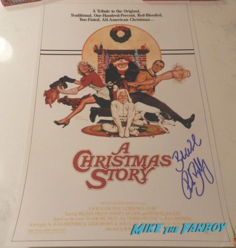 peter billingsley signed autograph a christmas story poster psa