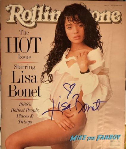Lisa Bonet Signed autograph rolling stone magazine