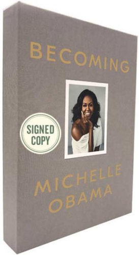 Michelle Obama signed autograph book 