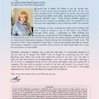 mary costa fanmail letter letter